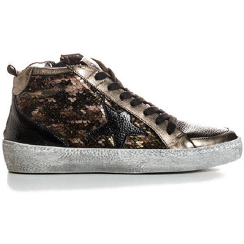 Chaussures Femme Baskets mode Reqin's Sneakers Brittany Mix Sequins Bronze - 28