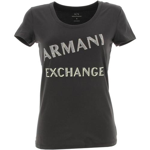 Vêtements Femme T-shirts manches courtes EAX T-shirt x-ray lady Noir