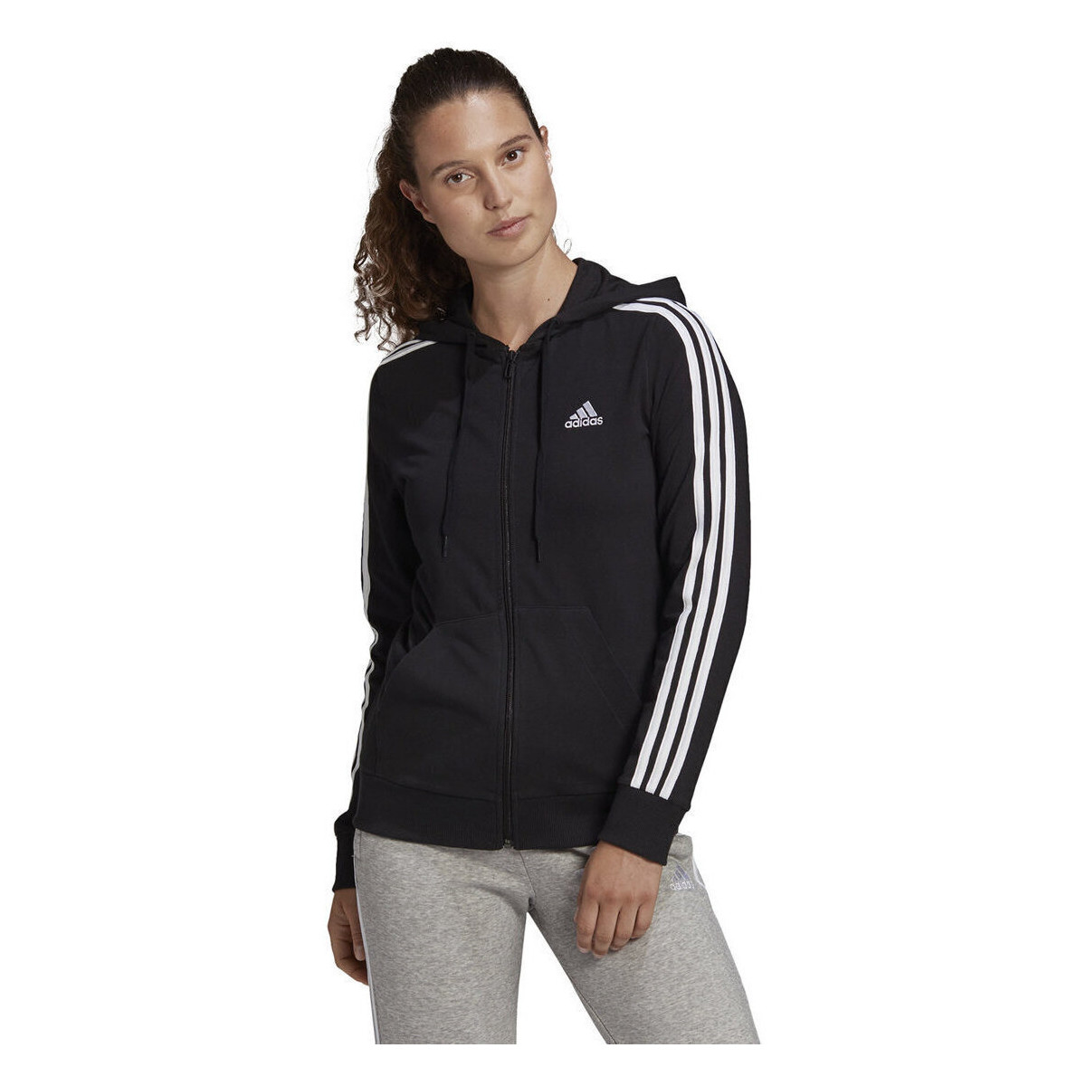 Vêtements Femme Sweats adidas Originals Essentials Single Jersey 3-Stripes Noir