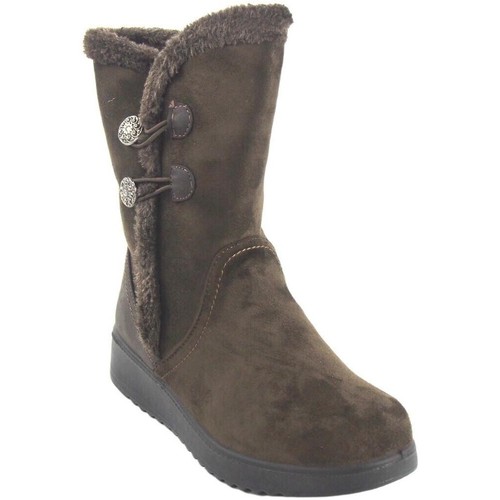 Chaussures Femme Multisport Amarpies Lady booty  22417 ajh taupe Marron