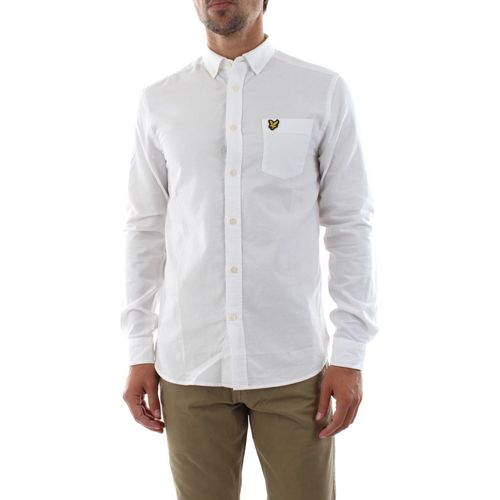 Vêtements Homme Chemises manches longues Lyle & Scott LW1302VTR OXFORD SHIRT-626 WHITE Blanc