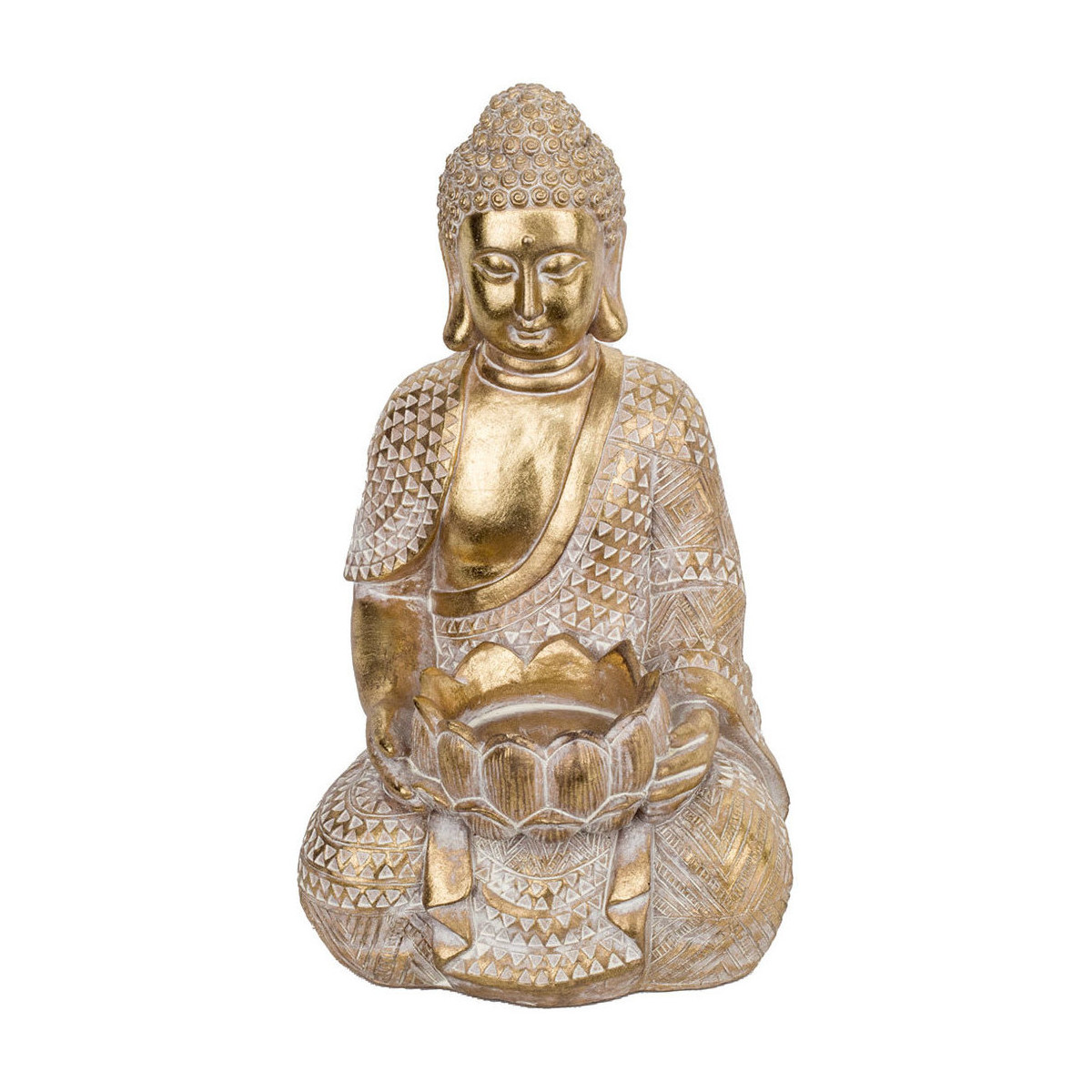 Maison & Déco Statuettes et figurines Signes Grimalt Figure De Bouddha Doré