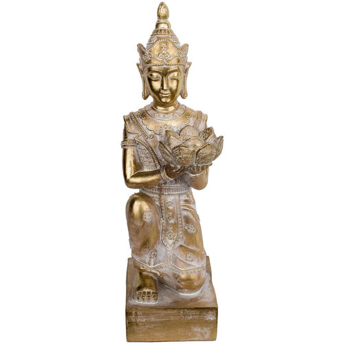 Bouddha Aux Genoux Statuettes et figurines Signes Grimalt Bouddha Aux Genoux Doré