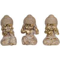 Maison & Déco Statuettes et figurines Signes Grimalt Bouddha 3 Uni. Doré