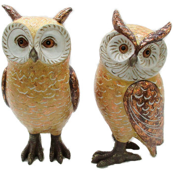 Maison & Déco Horloge Murale 58 Cm Signes Grimalt Owl Figure 2 Unités Jaune