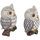 Maison & Déco Statuettes et figurines Signes Grimalt Owl Figure 2 Unités Blanc