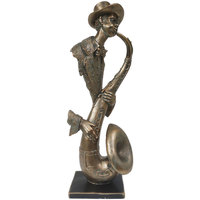 Tous les sports homme Statuettes et figurines Signes Grimalt Figure De Musicien Saxophone Doré