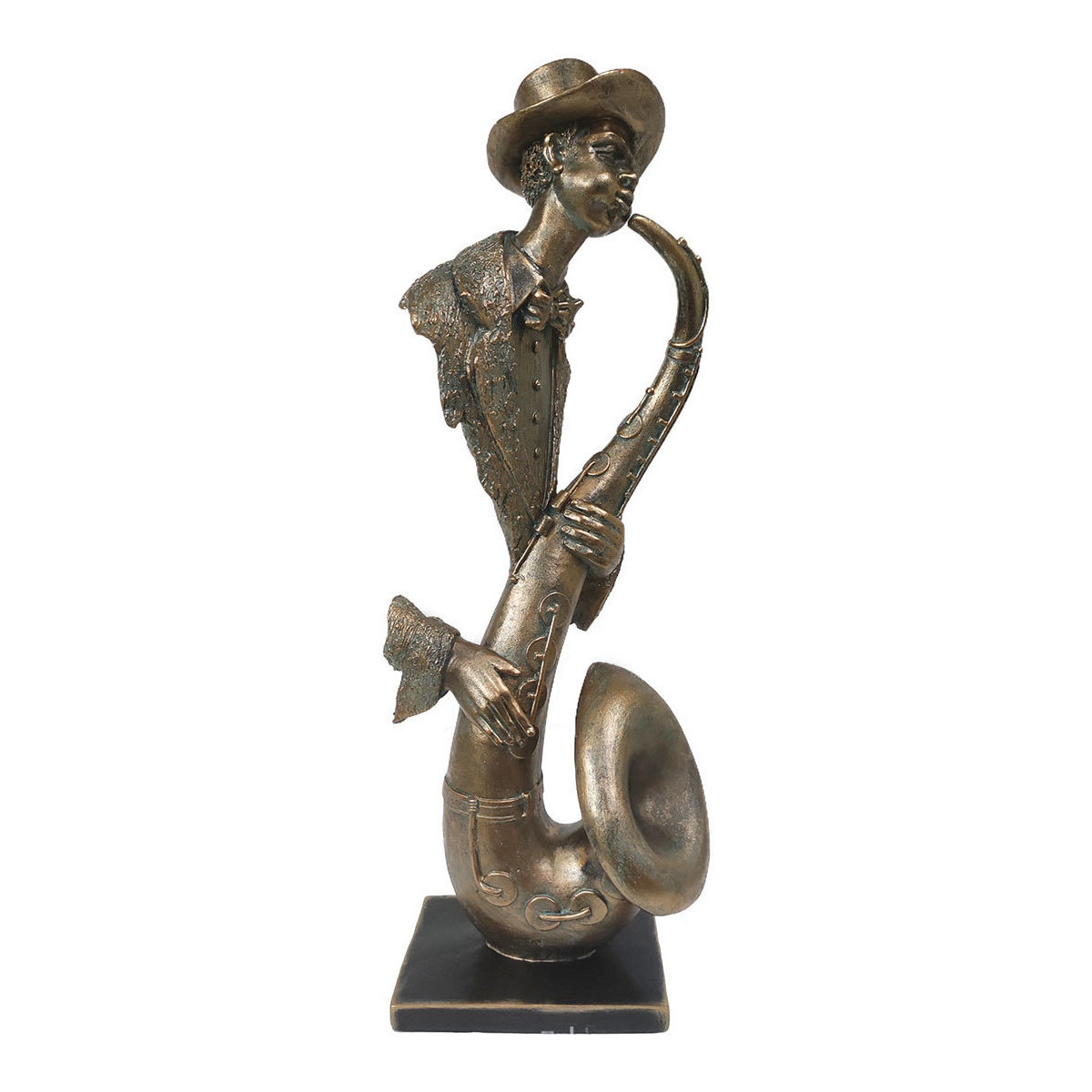 Maison & Déco Statuettes et figurines Signes Grimalt Figure De Musicien Saxophone Doré