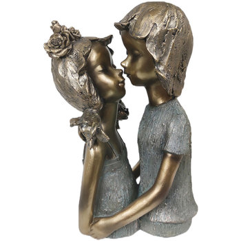 Maison & Déco Statuettes et figurines Signes Grimalt Figure Couple De Jeunes Bisous Doré