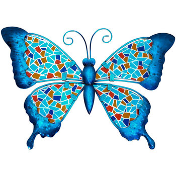 Maison & Déco Porte-clés De Compas Signes Grimalt Ornement Mural Papillon Bleu