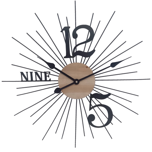 Panneau à Suspendre Casque Horloges Signes Grimalt Montre Abstraite Noir