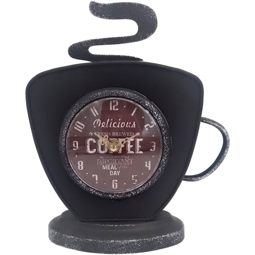 CARAMEL & CIE Horloges Signes Grimalt Horloge De Tasse De Café Vintage Noir