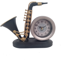 OFFREZ LA MODE EN CADEAU Horloges Signes Grimalt Horloge De Saxophone Vintage Noir