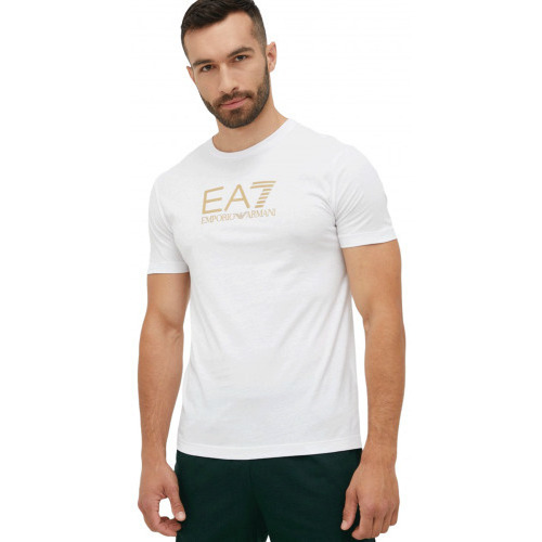 Vêtements Homme Débardeurs / T-shirts sans manche Emporio Armani EA7 Tee shirt blanc Emporio Armani homme 6LPT12 - S Blanc