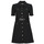 Vêtements Femme Robes courtes MICHAEL Michael Kors MK BELTED MOD DRS Noir