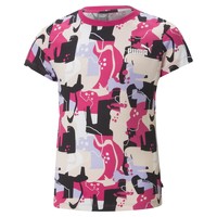 Vêtements Fille T-shirts manches courtes Puma ESS STREET ART LOGO Multicolore
