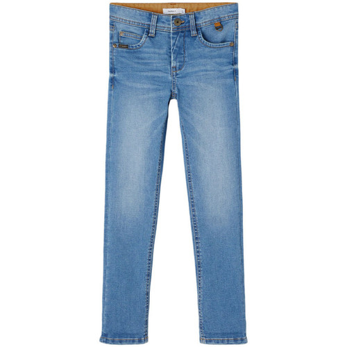 Vêtements Garçon Jeans maxi slim Name it 13197595 Bleu
