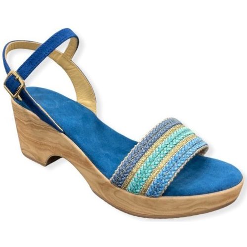 Chaussures Femme Sandales et Nu-pieds Ligne O Sandale Bleu Bleu