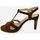 Chaussures Femme Sandales et Nu-pieds Brenda Zaro Sandale talon Camel Marron
