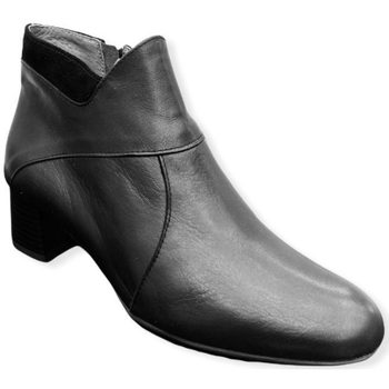 Chaussures Femme Bottines Ligne O Boots Talon Noir Noir