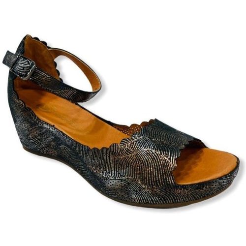 Chaussures Femme Sandales et Nu-pieds Mam'Zelle Sandale Compensée DUO Wave Navy Bleu