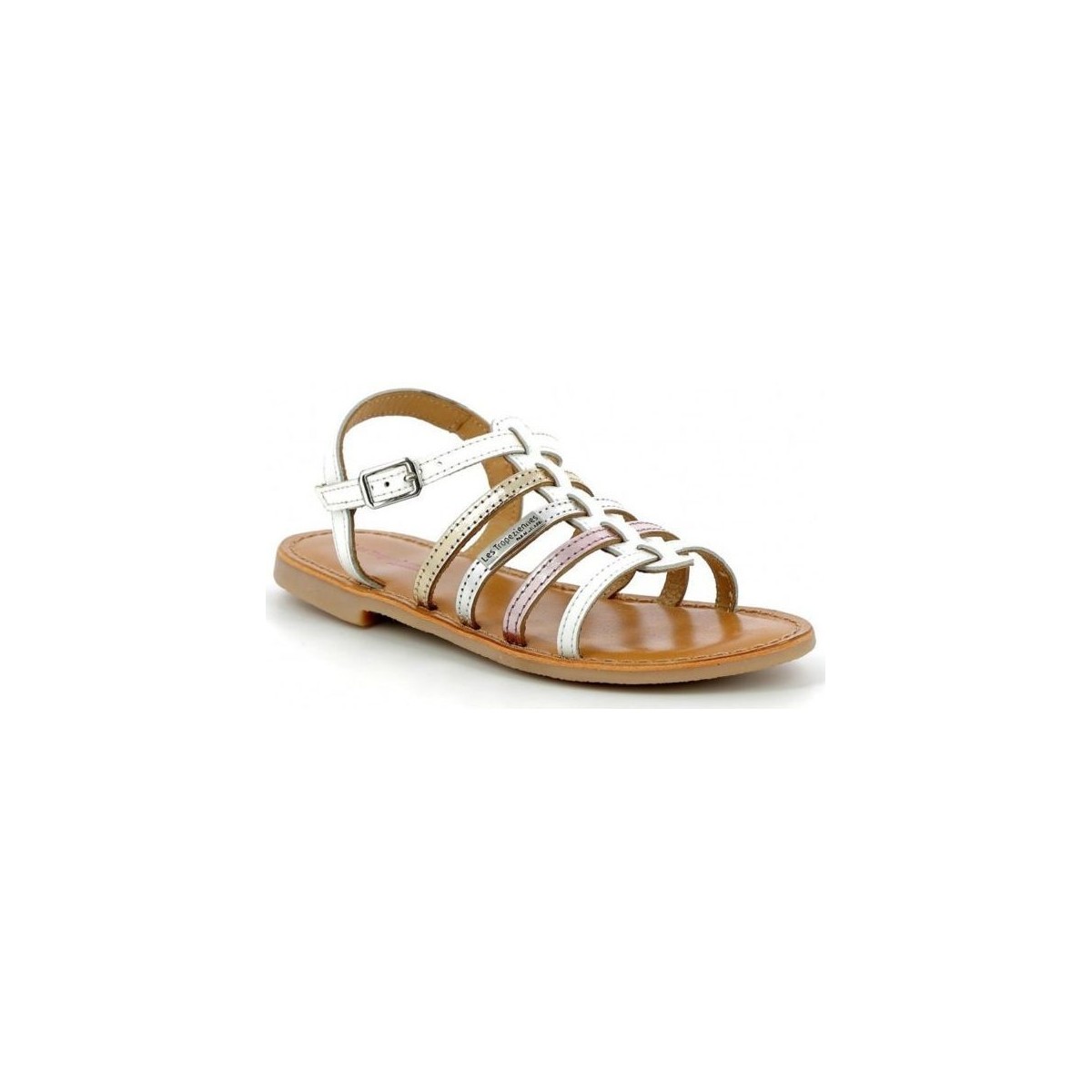 Chaussures Femme Sandales et Nu-pieds Les Tropéziennes par M Belarbi Sandale MONGUE Blanc/Multi Les Tropéziennes Blanc