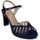 Chaussures Femme Votre prénom doit contenir un minimum de 2 caractères Sandale talon Bleu Bleu