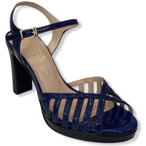 Chaussures Femme Lauren Ralph Lauren Brenda Zaro Sandale talon Bleu Bleu