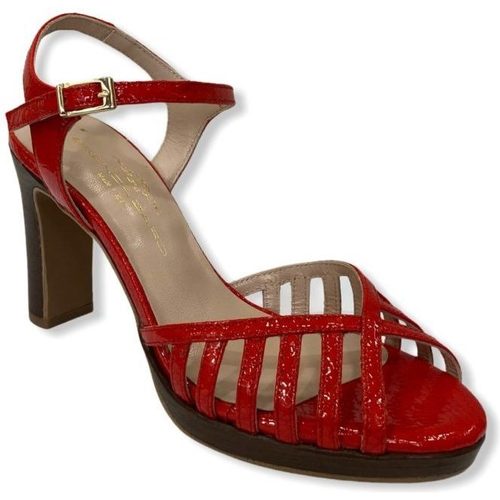 Chaussures Femme Allée Du Foulard Brenda Zaro Sandale talon Rouge Rouge
