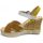 Chaussures Femme Sandales et Nu-pieds Mkd Sandale compensée VICTORIA Camel/Jaune Marron