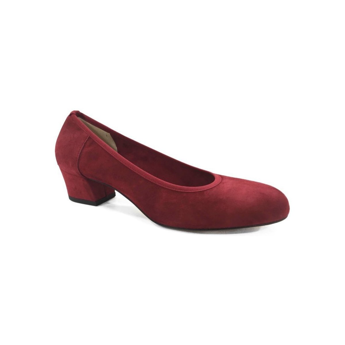Chaussures Femme Ballerines / babies Perlato Ballerine petit talon Bordeaux Rouge