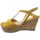 Chaussures Femme Sandales et Nu-pieds Unisa Sandale Compensée LIEN Jaune Jaune
