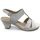 Chaussures Femme Sandales et Nu-pieds Caprice Sandale petit talon Blanc Blanc