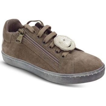 Chaussures Grey Baskets mode Reqin's Basket STARK SMILEY Taupe Beige