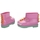 Chaussures Enfant Bottes Melissa MINI  Rain Boot+Fábula B - Green/Pink Rose