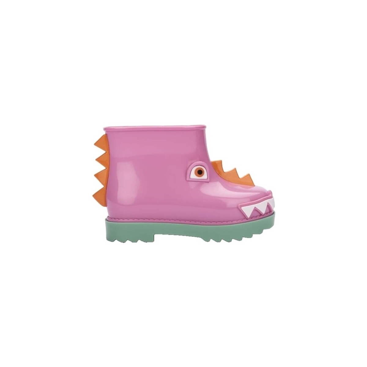 Chaussures Enfant Bottes Melissa MINI  Rain Boot+Fábula B - Green/Pink Rose