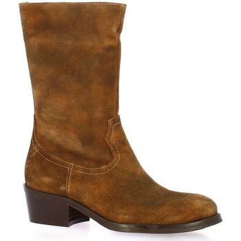 Chaussures Femme Boots Reqin's Boots cuir velours Marron