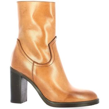 Chaussures Femme Boots Paoyama Boots cuir Cognac