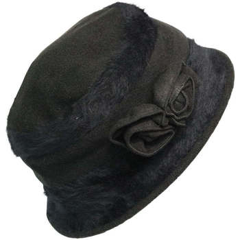 Accessoires textile Femme Chapeaux Chapeau-Tendance Chapeau cloche bi color ANNA Noir