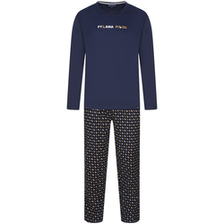 Vêtements Homme Pyjamas / Chemises de nuit Arthur Pyjama long coton Bleu marine