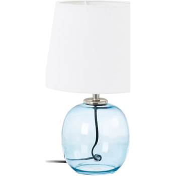 Maison & Déco Build Your Brand Ixia Lampe en verre Bleu 36 cm Bleu