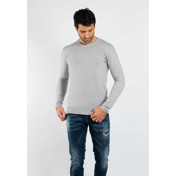 Vêtements Homme Pulls Hollyghost Pull fin col V YY03 - Gris Gris