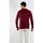 Vêtements Homme Pulls Hollyghost Pull fin col V YY03 - Bordeaux Rouge