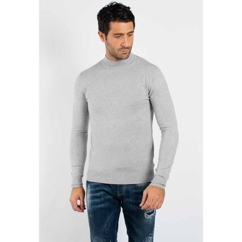 Vêtements Homme Pulls Hollyghost Pull fin col Cheminée YY05 - Gris Gris