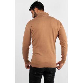 Hollyghost Pull à col zip camel Marron