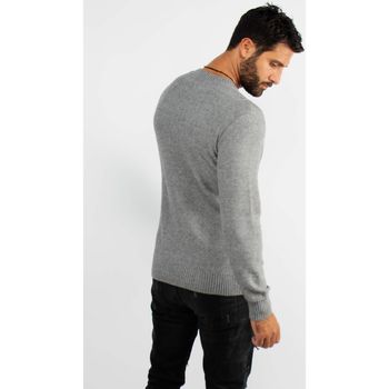 Hollyghost Pull col rond en maille gris chiné Gris
