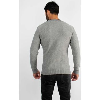 Hollyghost Pull col rond en maille gris chiné Gris