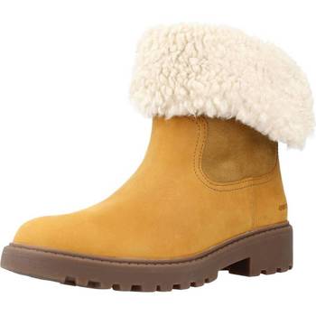 Chaussures Fille Bottes Geox J CASEY GIRL WPF C Jaune