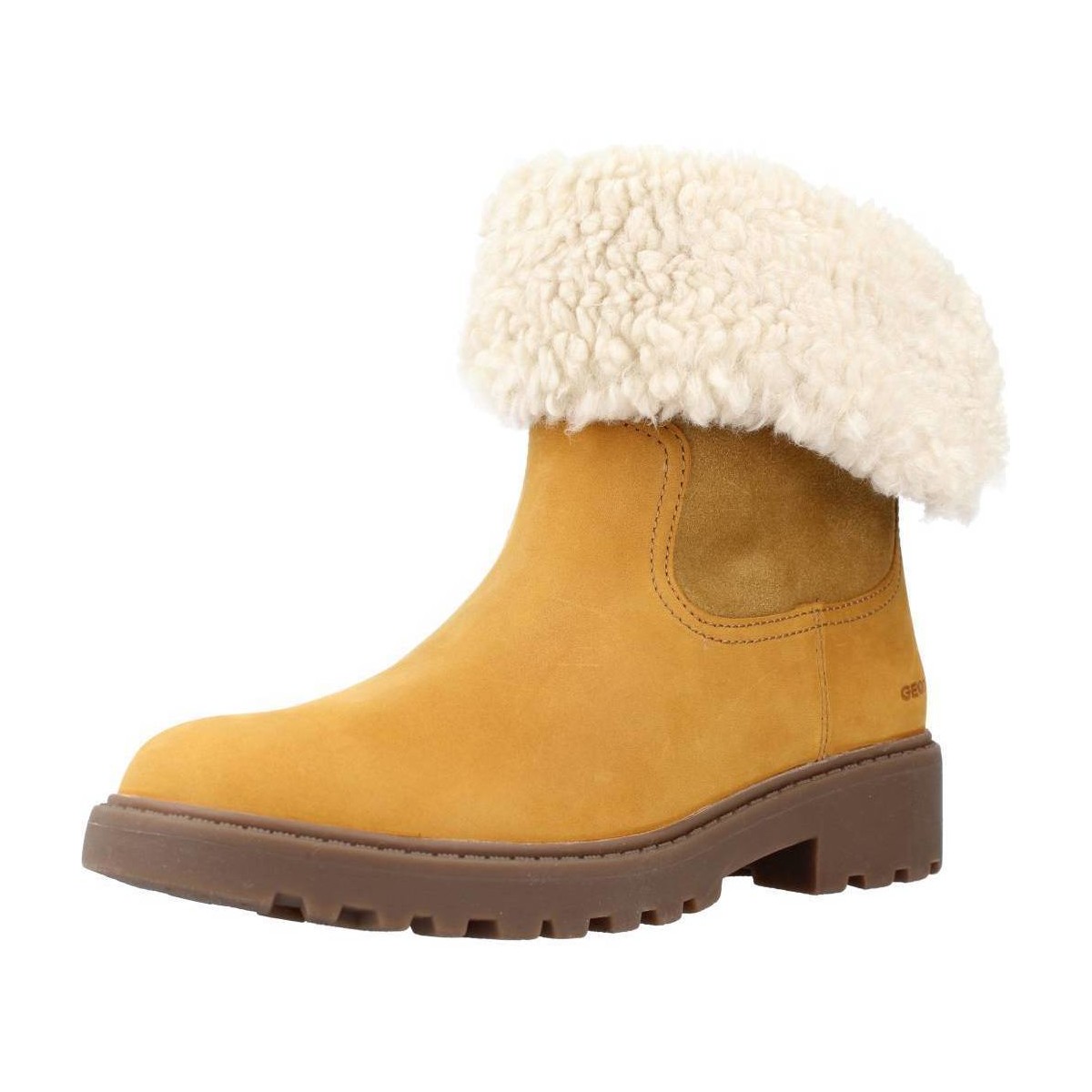 Chaussures Fille Bottes Geox J CASEY GIRL WPF C Jaune