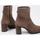 Chaussures Femme Bottines CallagHan 30802 Marron